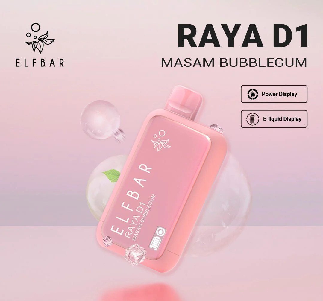 ELF BAR RAYA D1 – Masam Bubblegum – 13000 Puffs