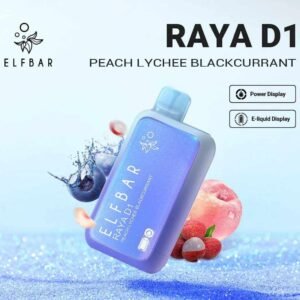 ELF BAR RAYA D1 – Peach Lychee Blackcurrant – 13000 Puffs