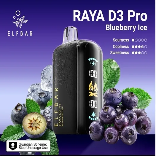 Elf Bar Raya D3 Pro 30 K – Blueberry Ice
