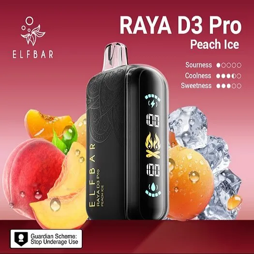 Elf Bar Raya D3 Pro - 30K Peach Ice