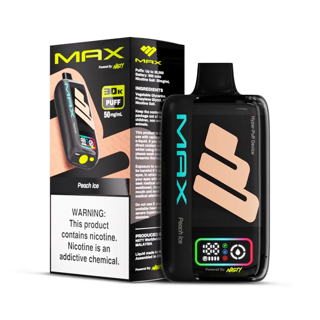 Nasty Max 30K Peach Ice