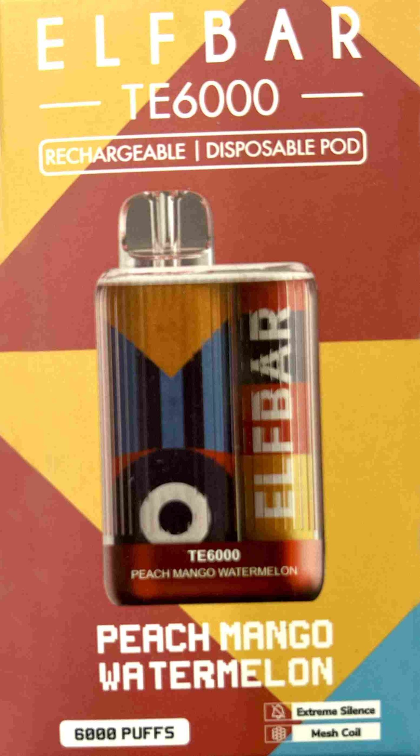 ELF BAR TE6000 – Peach Mango Watermelon
