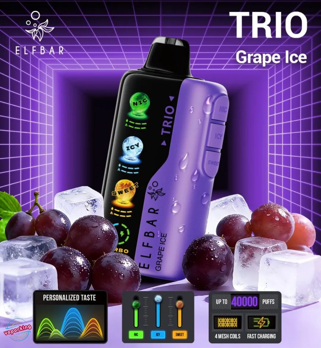 Elf Bar Trio – Grape Ice – 40k Puffs
