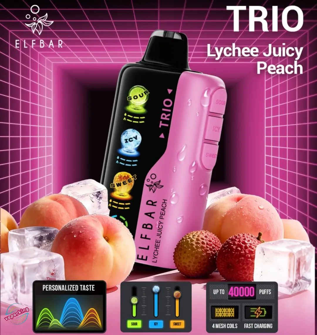 Elf Bar Trio Lychee Juicy Peach1