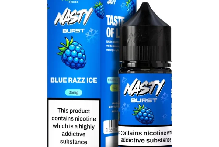 Nasty Burst Nic Salts Blue Razz ice