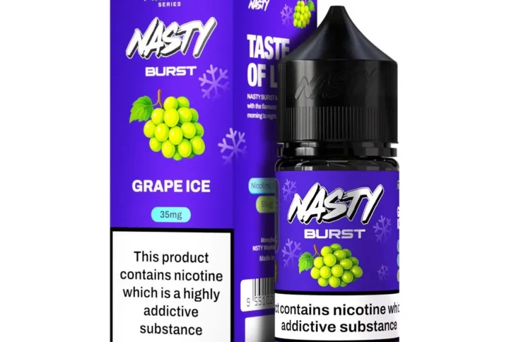 Nasty Burst Nic salts Grape ice
