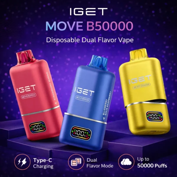 Iget Move – Original Monster + Blue Monster – 2 flavours in 1 device