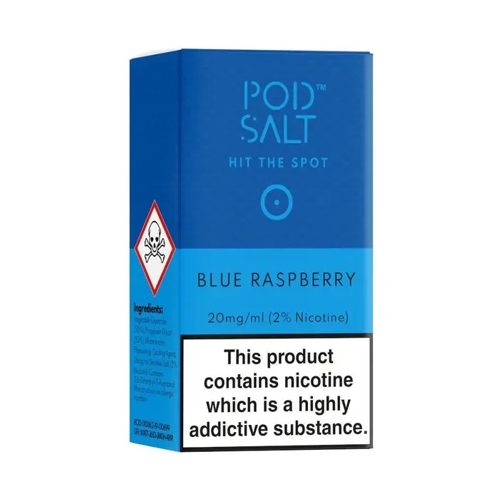 POD SALT BLUE RASPBERRY NICOTINE SALT 1