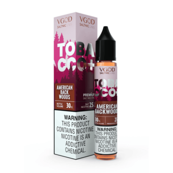VGOD Tobacco Plus – American Backwoods SaltNic E-Liquid