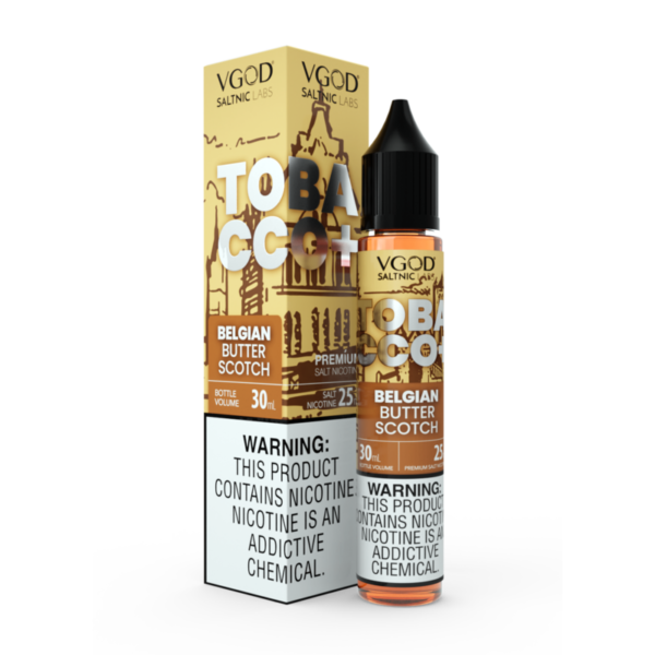 VGOD Tobacco Plus – Belgian Butterscotch SaltNic – Premium VGOD Vape Juice