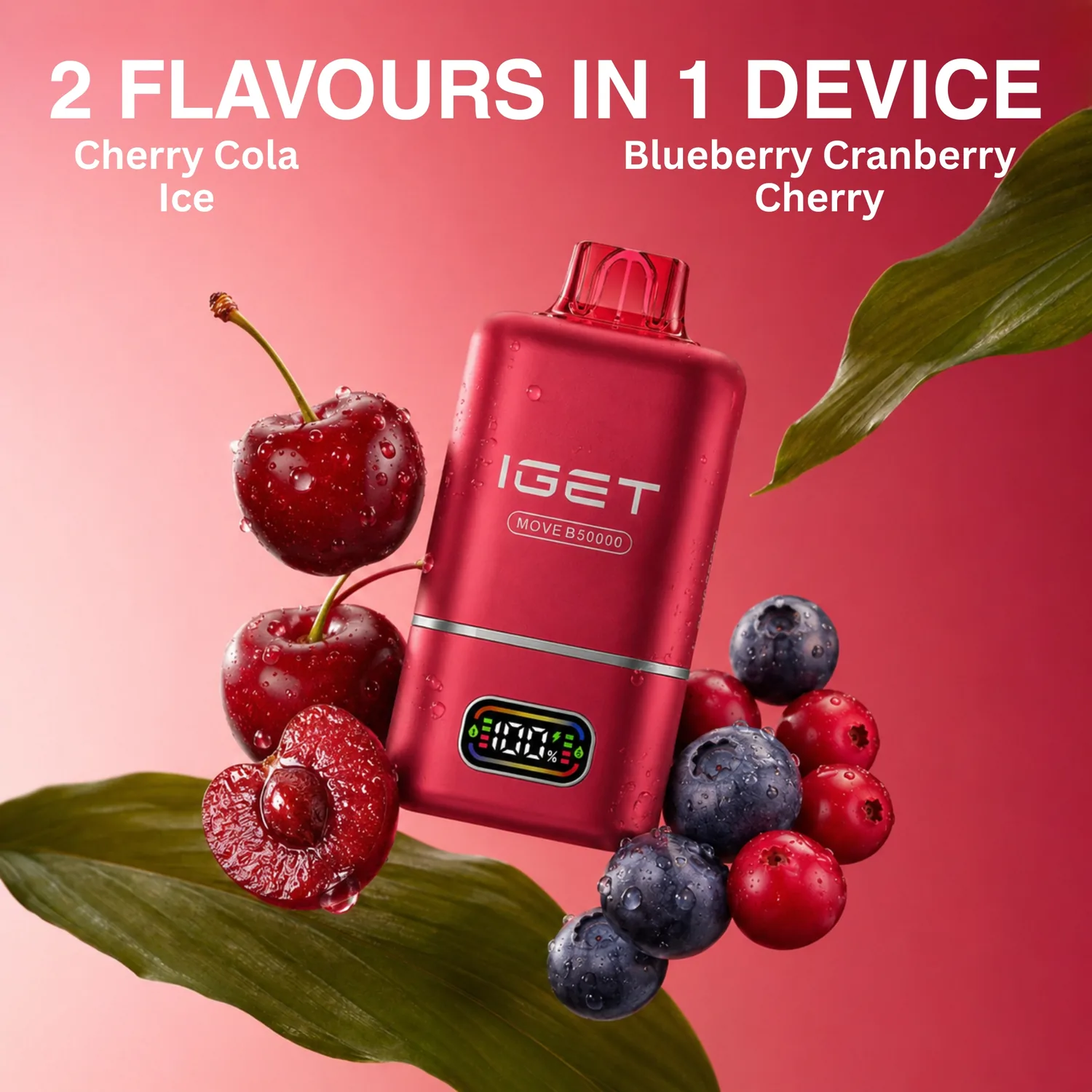 IGET MOVE Cherry Cola Ice + Blueberry Cranberry Cherry – 50